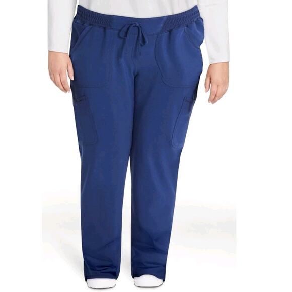 Scrubstar Indigo BLUE Women Premium Performance Straight Leg Scrub Pants 3XL NEW - Picture 1 of 3